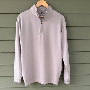 Men's Gray Quarter-Zip Sweater